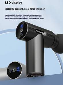 Digital Display Fascia Gun Mini Muscle Massager, Electric Massage Gun For Men & Women, Small Muscle Massager, Fascia Gun With Display, Mini Neck Massage Gun, Rechargeable Portable Professional Fascia Gun