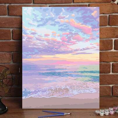 1 Set DIY Personalized Oil Painting, Carefully Designed To Express Your Personalized Through Colors And Creativity, No Drawing Experience Needed To Create Beautiful Artwork, Choose One To Decorate Your Space, Relieve Stress And Enjoy The Power Of Art, Digital Oil Painting Kit