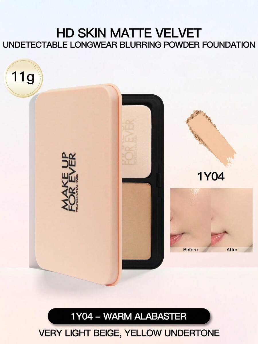 11g Base de maquillaje mate aterciopelada, 1Y04/1R02/1N00/1N03 - 11g-#1Y04 - Ver 1