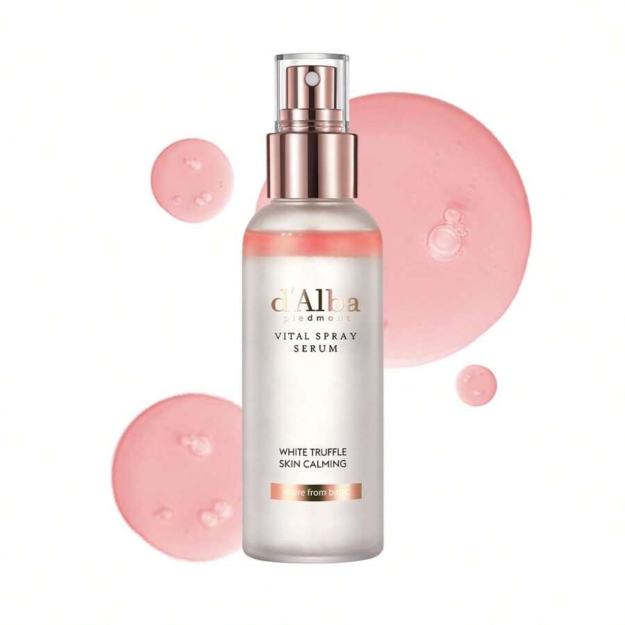 D'alba Piedmont Italian White Truffle Vital Spray Serum, Vegan Skin Care, Calming And Hydrating Facial Mist For Red And Sensitive Skin, Glow Serum, Surfactant Free, All In One, Korean Skin Care - Màu Hồng Dưa hấu - Xem 1