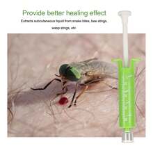 Outdoor Survival Rescue Emergency Tool, Bite Sucker Promote Healing Vacuum Negative Pressure Bite Extractor Tool, for Outdoor Backpacking - Verde - Ver 11