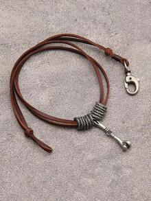 Collares Boho para Mujeres Collar Largo de Madera Colgante Vintage Cadena de Suéter Joyería Hecha a Mano - Cuello hippie - Ver 5