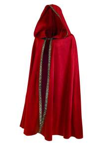 Medieval Cloak With Hood Wizard Cloak Halloween Renaissance Hooded Cape For Man And Women - Multicolor - View 9