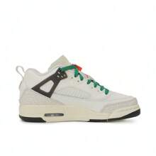 Nike JORDAN SPIZIKE LOW (GS) Girls' High Top Casual Comfort Sneakers For Daily Wear HQ1670-183 - White/Green/Red - View 2
