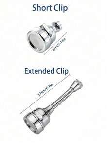 1 件套 3 模式厨房水龙头起泡器、水槽水龙头防溅罩延长器、360 度旋转水龙头喷雾器、防溅水龙头盖 - 彩色 - 查看 3