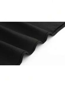 "Summer T-Shirt" Breathable Polyester Men's Cherry Blossom Print T-Shirt, Loose Version Of Street Clothing T-Shirt, With Floral Design, Round Neck Summer Casual Shirt, Suitable For Casual Wear - 黑色 - 查看 6