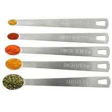 10PCS Stainless Steel Mini Measuring Seasoning Dry And Liquid Ingredients Spoon - Silver - View 9