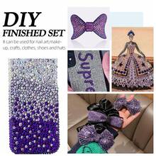 0,2cm/0,3cm/0,4cm/0,5cm Piedras de imitación de diamante de resina con fondo plano para decorar tazas, juguetes, manualidades DIY, zapatos, ropa - Uva morada A22 - Ver 3