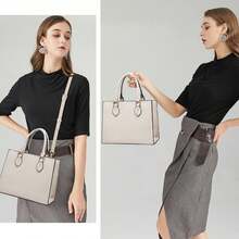 CHICAROUSAL Crossbody Purses And Handbags Women PU Leather Tote Top Handle Satchel Shoulder Bags - Blue Green - 查看 10