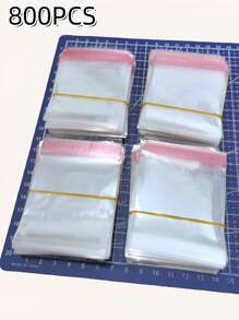 أكياس تغليف OPP شفافة 6 * 8 سم، 50 قطعة/100 قطعة/200 قطعة/400 قطعة/800 قطعة/1000 قطعة (الحجم القياسي هو 50 قطعة)