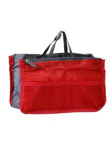 13-Pocket Large Capacity Waterproof Nylon Makeup Bag, Foldable Organizer Pouch, Multi-Functional Travel Cosmetic Bag - Multicolor - View 13