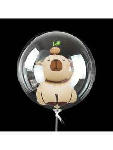 Set 10 Balon Gelembung Transparan Mini Capybara, Balon Dekorasi Pesta Ulang Tahun dan Pernikahan - MultiWarna - View 3
