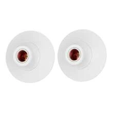 CILIA 1/2/4pcs,Lamp Bulb Socket, E26/E27 ,Screw Light Shade,Textured Roundness Petal Embossed Ceiling Bulb Fixing Holder, For Home