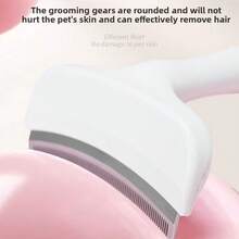 Stainless Steel Tooth Cat Detangling Brush Arched Head Anti Pet Grooming Tool Ergonomic Handle Pet Care Supplies