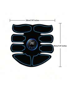 1pc 150mAh Lithium Battery Wireless EMS Muscle Stimulator Abdominal Shaping Belt - Abdominal Muscle Trainer For Home And Office Exercise - Unisex Fitness Equipment, Home Fitness Equipment For Men And Women, Fat Burning And Shaping Abdominal Instrument