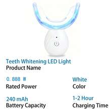 Teeth Whitening Lamp - LED Lamp, Teeth Whitening Accelerator, Household Teeth Whitening Lamp - White - View 4