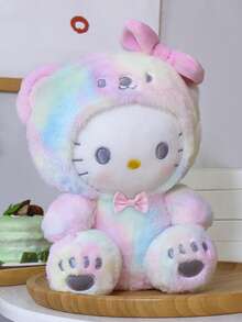 27cm. White Bear, Cat, Cinnamon Dog Plush Toy Doll Transforms Into A Cartoon Plush Pillow, Perfect Decoration - Perfect Gift. The Perfect Choice For Home Room Decoration, Sofa Decoration, Party Decoration, Birthday Gifts, And Various Festival Presents, Fashionable. Fashion Items.. - Multicolor - View 2