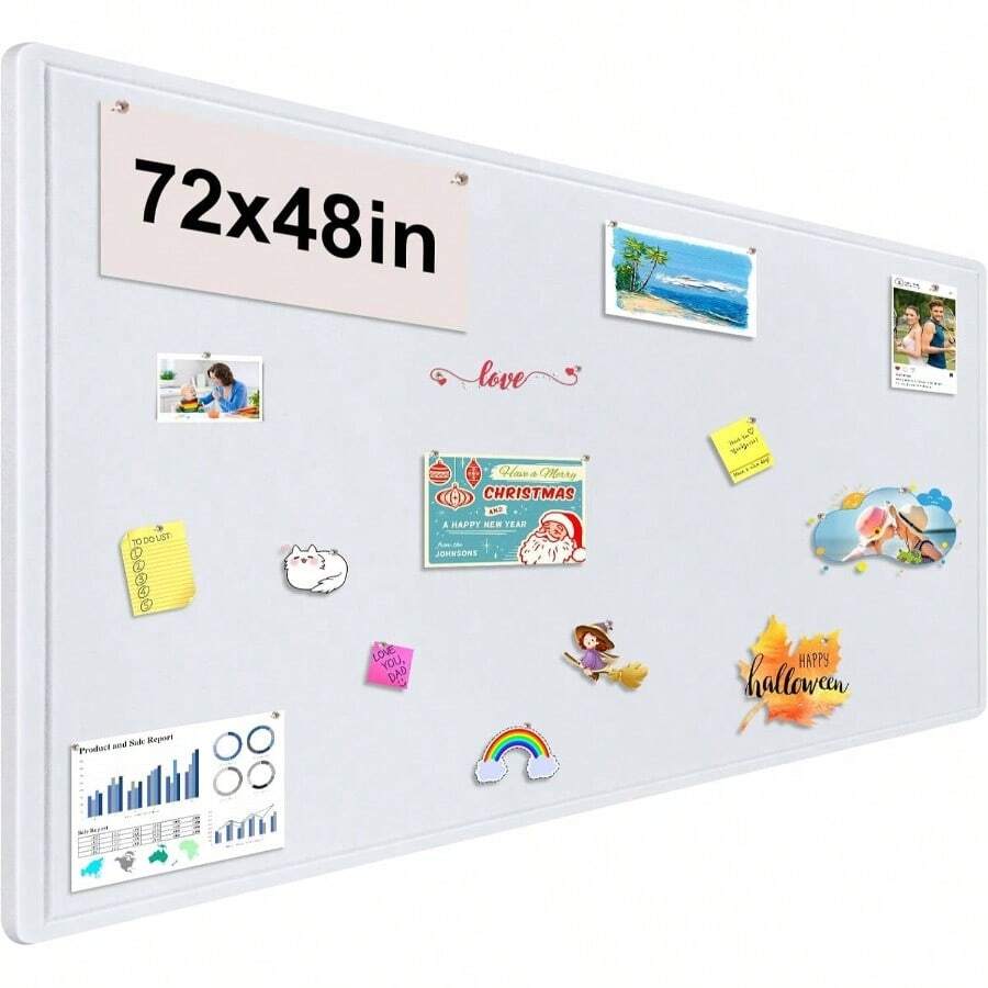 Large Bulletin Board, 72x48 Inches Cork Board Alternative, Large Felt ...