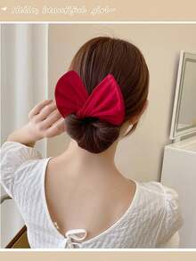 Slouchy Person's Magic Bow Knot Twist Hair Clip, New Adult Bun Hair Accessory, Flower Bud Hair Clip, Hair Styling Tool