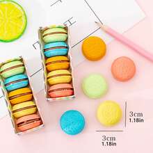 20 piezas/5 piezas/2 piezas Pequeños regalos navideños multicolor con aroma a macarrón, gomas de borrar con aroma a macarrón, adecuadas para la escuela, el hogar u oficina, útiles de escritura y corrección, gomas de borrar de lápiz estándar, empaque aleatorio, de vuelta a la escuela, temporada de graduación, pequeños regalos
