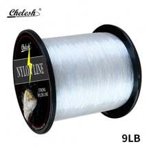 Chelesh 1093yds, 546yds Nylon Monofilament Line, High Strength, Abrasion Resistant, Transparent, Gray, Burgundy 3 Colors Available, 6LB-38LB Strength Options, Smooth Fishing Line, Handmade DIY Beading Thread