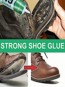 JUE FISH Superklej do naprawy obuwia, uniwersalny klej do butów, skóry, toreb, sof, wodoodporny, szybkoschnący, elastyczny, wygodny i łatwy w użyciu - Wielokolorowe - Zobacz 3