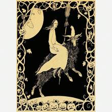 1 件/3 件墙面艺术海报可选框架复古抽象女巫生活墙面艺术海报印刷森林巫术装饰画卧室家居 - 彩色 - 查看 29