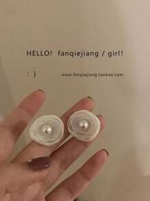 Pendientes tipo botón de estilo coreano, pendientes personalizados para mujer, accesorios de otoño/invierno