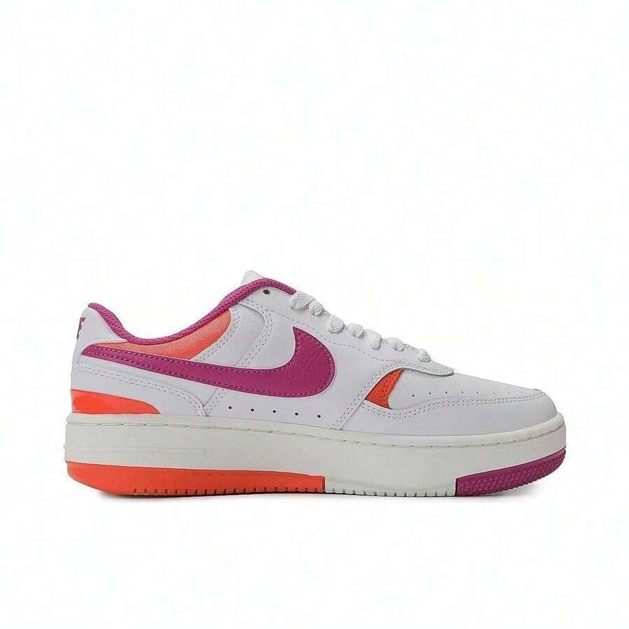 Nike Giày thể thao nữ Gamma Force Cusal Campus Giày đế mềm, buộc dây, cổ thấp, chất liệu da, giày thể thao ngoài trời thoải mái, chống trượt DX9176-113 - Xoài trắng/dã ngoại - Xem 1
