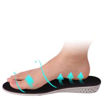 黑色EVA记忆棉增高鞋垫，可定制，男女通用隐形内增高，防痛久站不累，靴子增高鞋垫（3cm）。