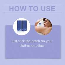 WOODSLEEP 32 Lavender Magnesium Night Patches With Coconut Oil & Lavender Essential Oil - Gentle Overnight Wear For Restful Sleep Support And Skin Moisturizing, Formaldehyde-Free Alcohol-Free Formula, Suitable For All Skin Types, Men & Women - Blue - View 6