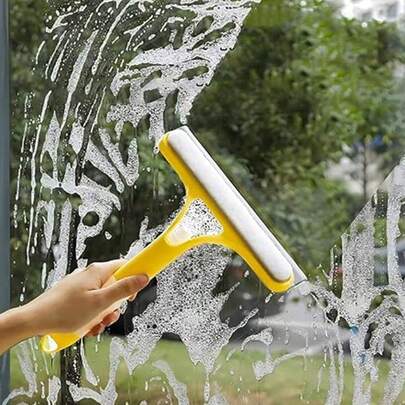 3-In-1 Window Cleaning Hero All-Purpose Squeegee WithSpray For Glass & Shower Doors Efficient Cleaning Tool