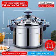Explosion-Proof Aluminum Alloy Pressure Cooker For Home Gas Stove Commercial Large Capacity Electric Stove Universal Seafood Boil - Black - View 13