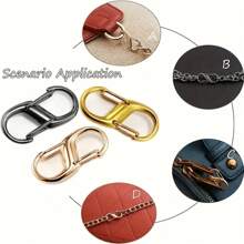 4/6件S型弹簧扣,8字扣,可调节链条扣,金属合金登山扣,多功能扣 - 彩色 - 查看 7