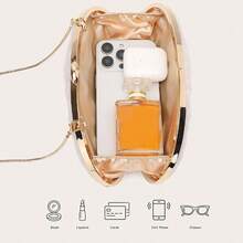 YYW Acrylic Purses And Handbags For Women Multicolor Perspex Clutch Banquet Evening Crossbody Handbag,For Parties, Dances, Weddings, And Banquets,Christmas, Halloween, Labor Day Gifts For Women Women's Handbags - 白色 - 查看 6