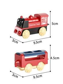 儿童益智趣味大型电动火车轨道车，电动高速火车模型带轨道，DIY拼图组装多种轨道形状，场景模拟防撞，男孩玩具礼物（配件颜色和款式随机） - 彩色 - 查看 10