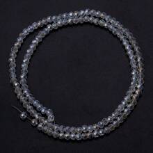 1 hạt pha lê bàn tính AB nhiều mặt màu trắng, nhiều kích cỡ 3/4/6/8/10mm, hạt DIY đa năng nhiều màu sắc thời trang dùng để làm vòng tay, vòng cổ, làm đồ trang sức, mặt dây chuyền, móc khóa, đồ trang trí - Trắng - Xem 7