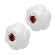 CILIA 1/2/4pcs,Lamp Bulb Socket, E26/E27 ,Screw Light Shade,Textured Roundness Petal Embossed Ceiling Bulb Fixing Holder, For Home