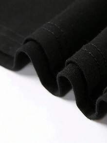 Youth Men American Jean- Shirt Michel Artist Basquiat T-Shirt Round Neck Short Sleeve Tees T Shirts, Cotton Tees Tops For Mens L - màu đen - Xem 4