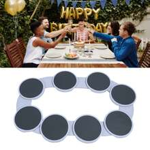 360° Rotating Serving Tray - Premium Lazy Susan Turntable For Dining Tables & Kitchen Storage | Space-Saving Spinning Organiser For Condiments, Spices & Snacks | Non-Slip Stable Design - Multicolor - View 8