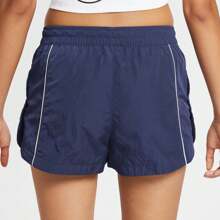 Nike Women's AS W NSW NK WR WVN MR 2IN SH Woven Shorts FV7501-410 - Blue - View 2