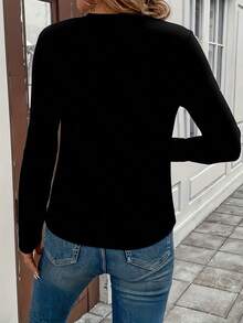 Women Sports Sweatshirts - 黑色 - 查看 3