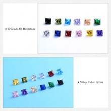 Nuevo-2025Oinsi Collar de urna de cremación con barra de cristal cuadrada multicolor para cenizas - Grabable - Piedra verde oliva. - Ver 5