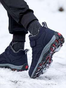 2025 Nuevas botas de nieve de invierno para hombre Diseñador Gancho y bucle Mantener caliente Cordones Botas de senderismo al aire libre para hombres Antideslizante Suela resistente al desgaste Ligero Botas de tobillo llanas Trekking Cómodas zapatillas Regalos de festivales Zapatos de trabajo para hombre Ropa de invierno esencial, por favor elija una talla talla grande grande