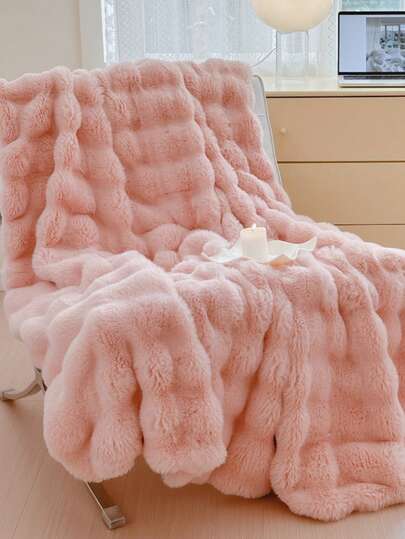 Chăn lông nhân tạo siêu mềm mại, chăn lông dày dặn, chăn bông sang trọng cho ghế sofa, giường và phòng khách, chăn bông trang trí dễ thương, ấm áp