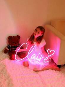 1 PC Custom Wedding LED Neon Sign - Personalized Name And Logo Wall Decor, Adjustable Lighting, Easy Installation, Safe Material, And , Perfect For Home, Party And Special Events, Modern Decorative Accessories, Neon Sign For Wall Decoration, Perfect Gift For Christmas, Halloween, Thanksgiving, Birthday Gift Light.