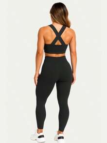 Women Sports Sets - Black - View 2