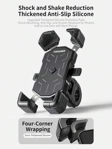1 pieza Soporte de teléfono automático con sensor de apertura y cierre TOSUOD, ajustable en múltiples ángulos, agarre estable, apto para varios dispositivos, excelente para bicicletas, motocicletas y vehículos eléctricos - Multicolor - Ver 7