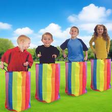 2pcs/4pcs Set Colorful Canvas Hop Bags, Washable Indoor Outdoor Sports Props