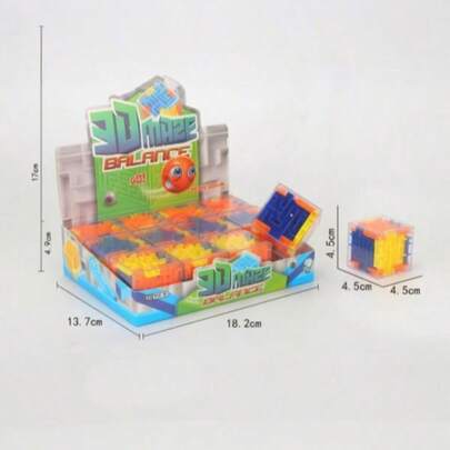Set de 12 laberintos de bolas de colores de 4.5 cm juguete educativo para desarrollo cognitivo y motricidad fina ideal para niños en edad preescolar y terapia ocupacional